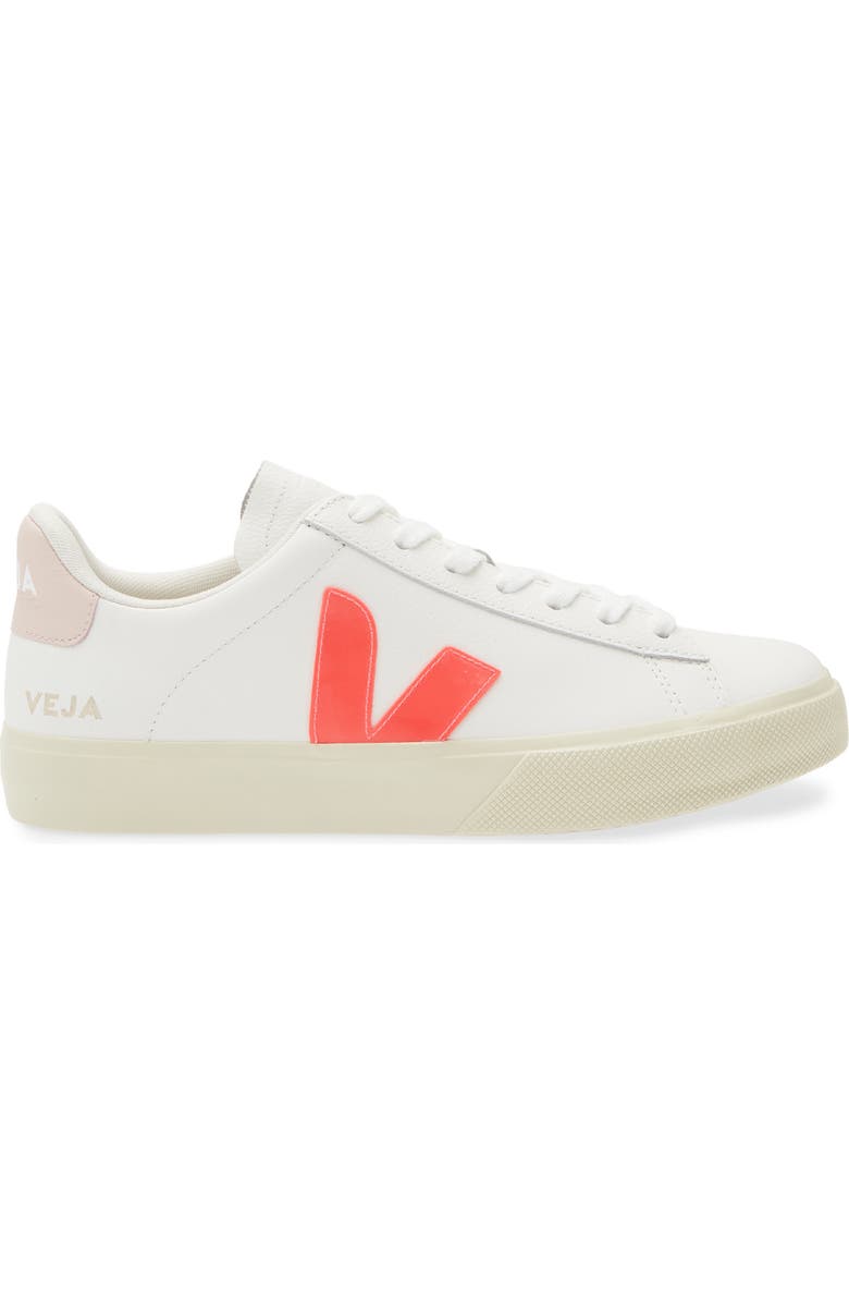 Veja Campo Sneaker, Alternate, color, White Rose-Fluo