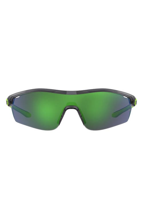 Under Armour 99mm Mirrored Shield Sport Sunglasses in Grey  product