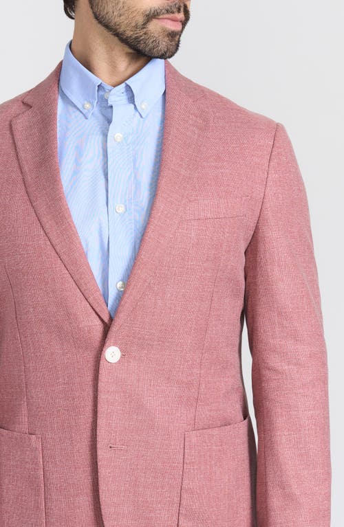 Savile Row Co Gantona Textured Notch Lapel Sport Coat