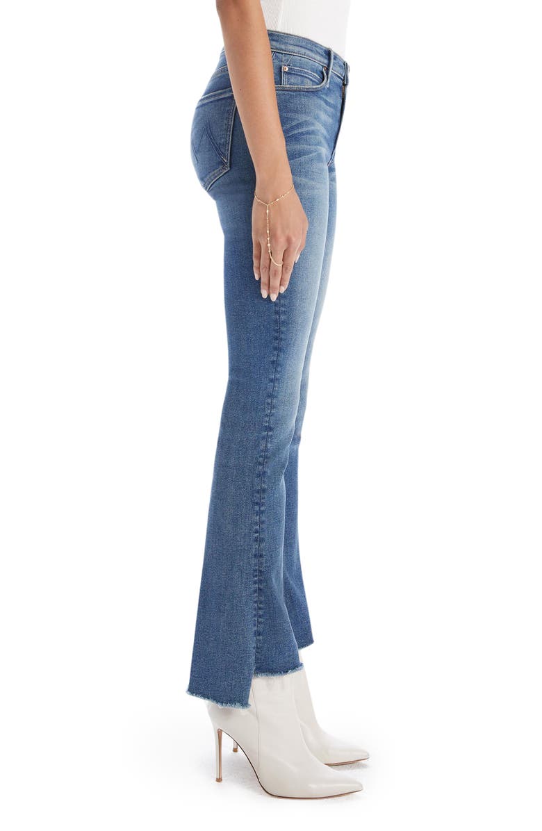 MOTHER The Runaway High Waist Frayed Hem Jeans, Alternate, color,