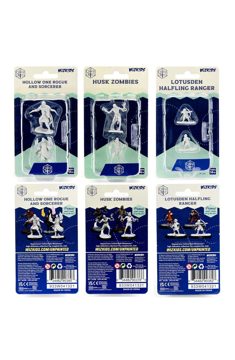 WizKids Games Critical Role Unpainted Miniatures Wave 1 Bundle, Alternate, color, Multicolored