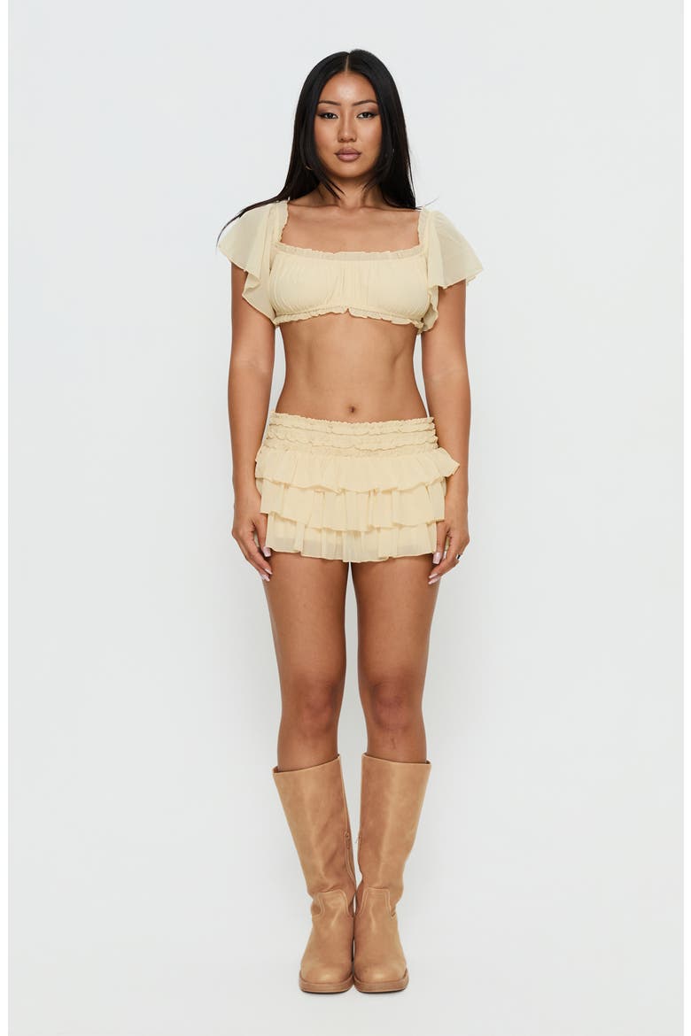 Iluminada Frilled Skort, Alternate, color, YELLOW