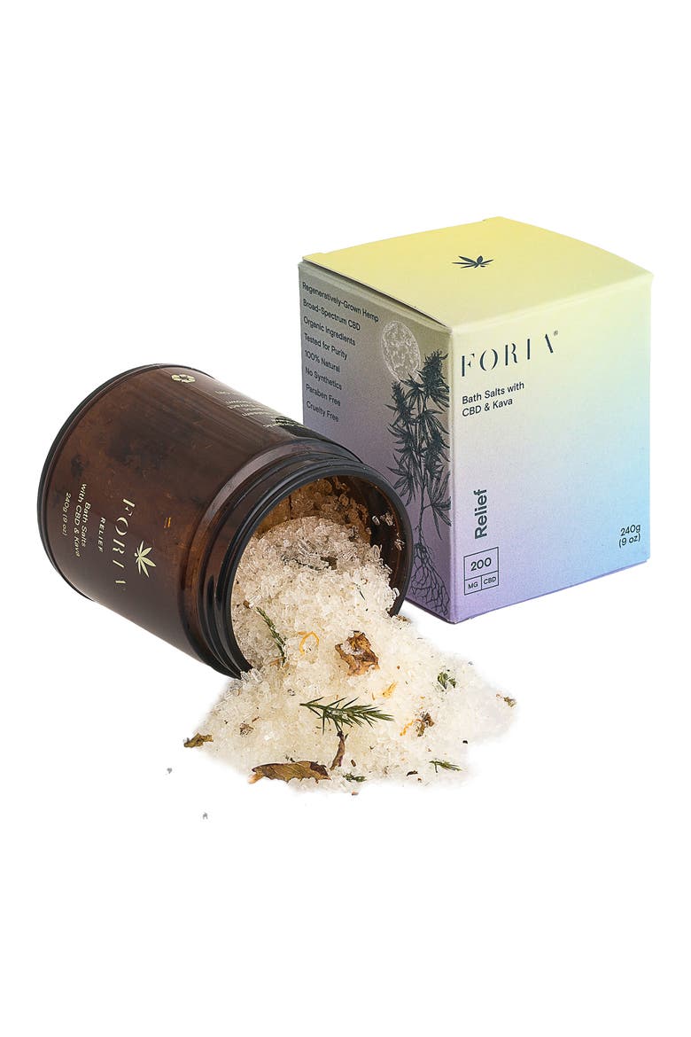 FORIA® Relief Bath Salts with CBD & Kava, Alternate, color, NO COLOR