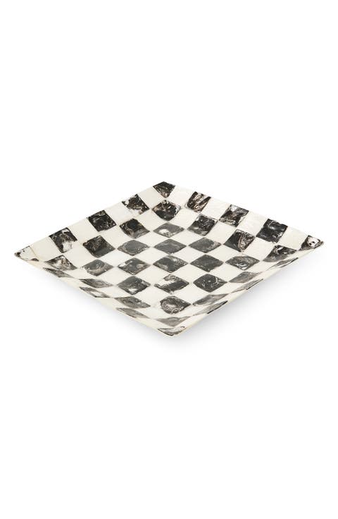 Courtly Check Capiz Catchall Tray
