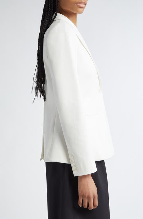 Partow Flynn Single Breasted Blazer In White