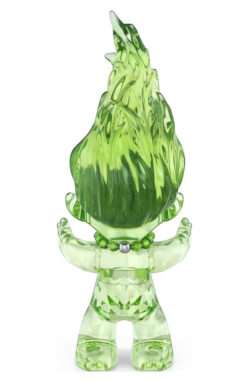 Swarovski Good Luck Crystal Troll In Green
