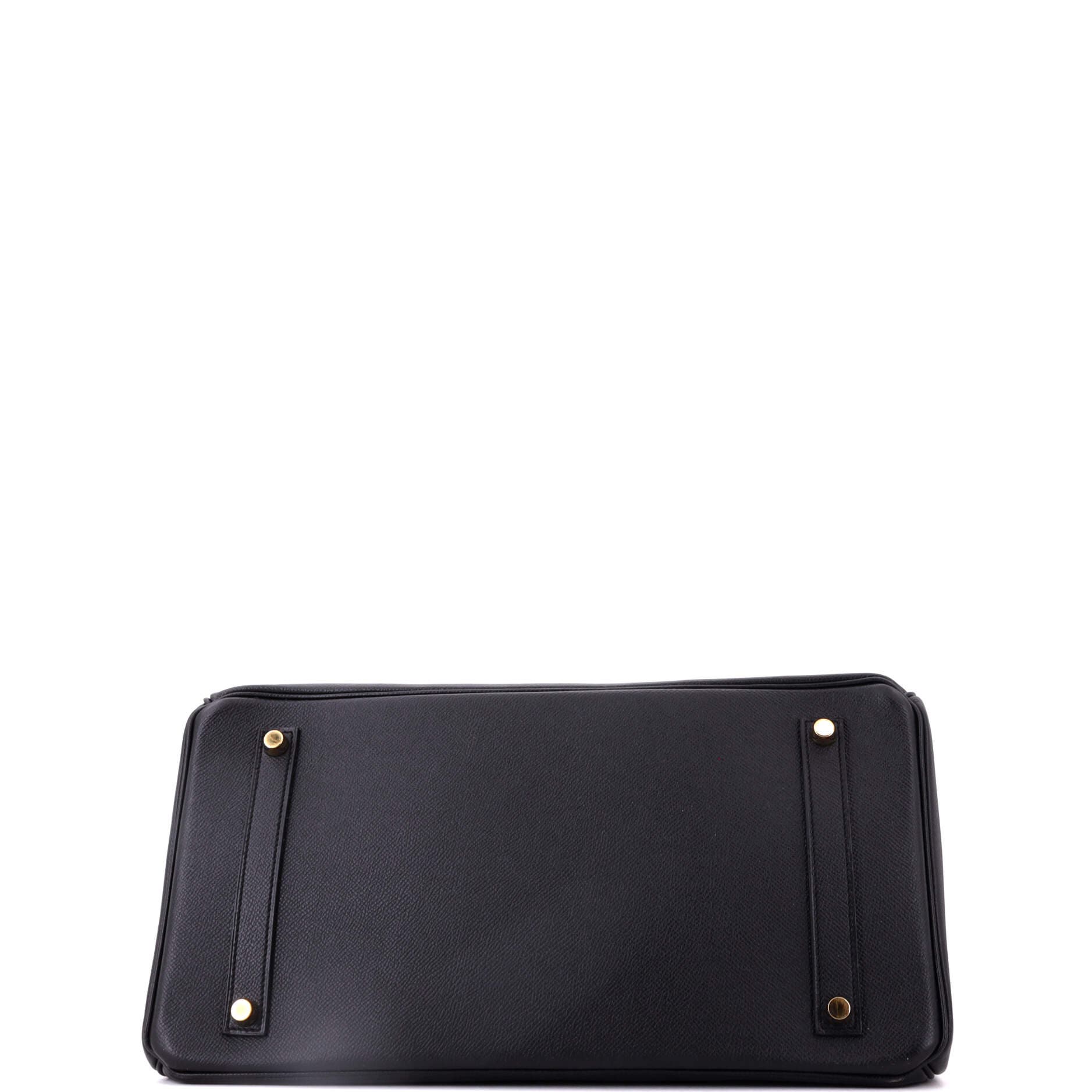 Birkin Handbag Black Epsom with Gold Hardware 35, Alternate, color, Black