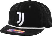 FAN INK Men's Black Juventus Snow Beach Adjustable Hat