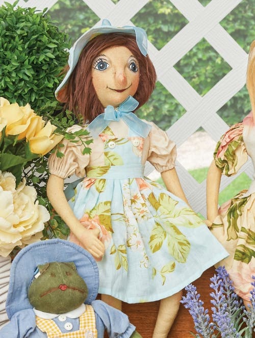 Gallerie Ii Lenni Girl Gathered Traditions Joe Spencer Figure Art Doll In Blue