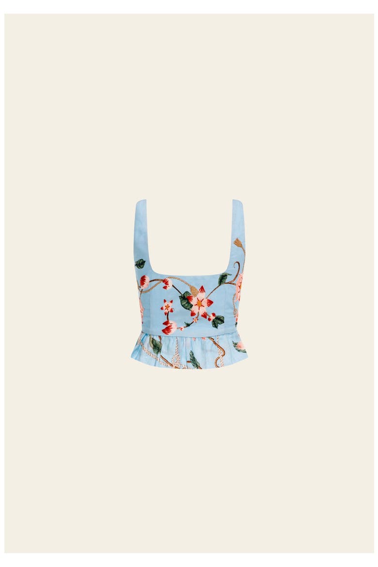 Eslabon  Navegante Cropped Top, Alternate, color, Blue