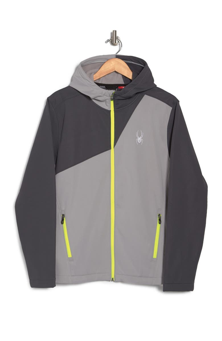 Spyder Hooded Soft Shell Jacket, Alternate, color,