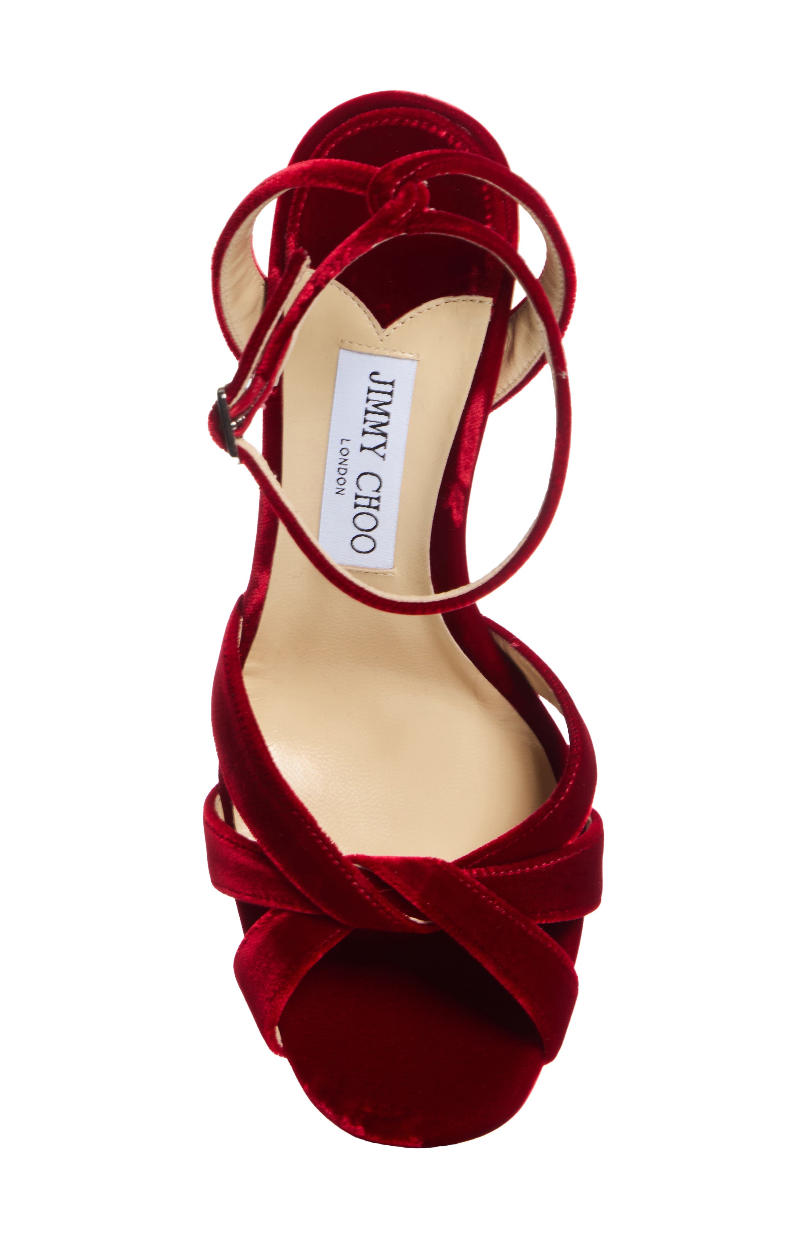 Kove Platform Sandal, Alternate, color, RUBY RED
