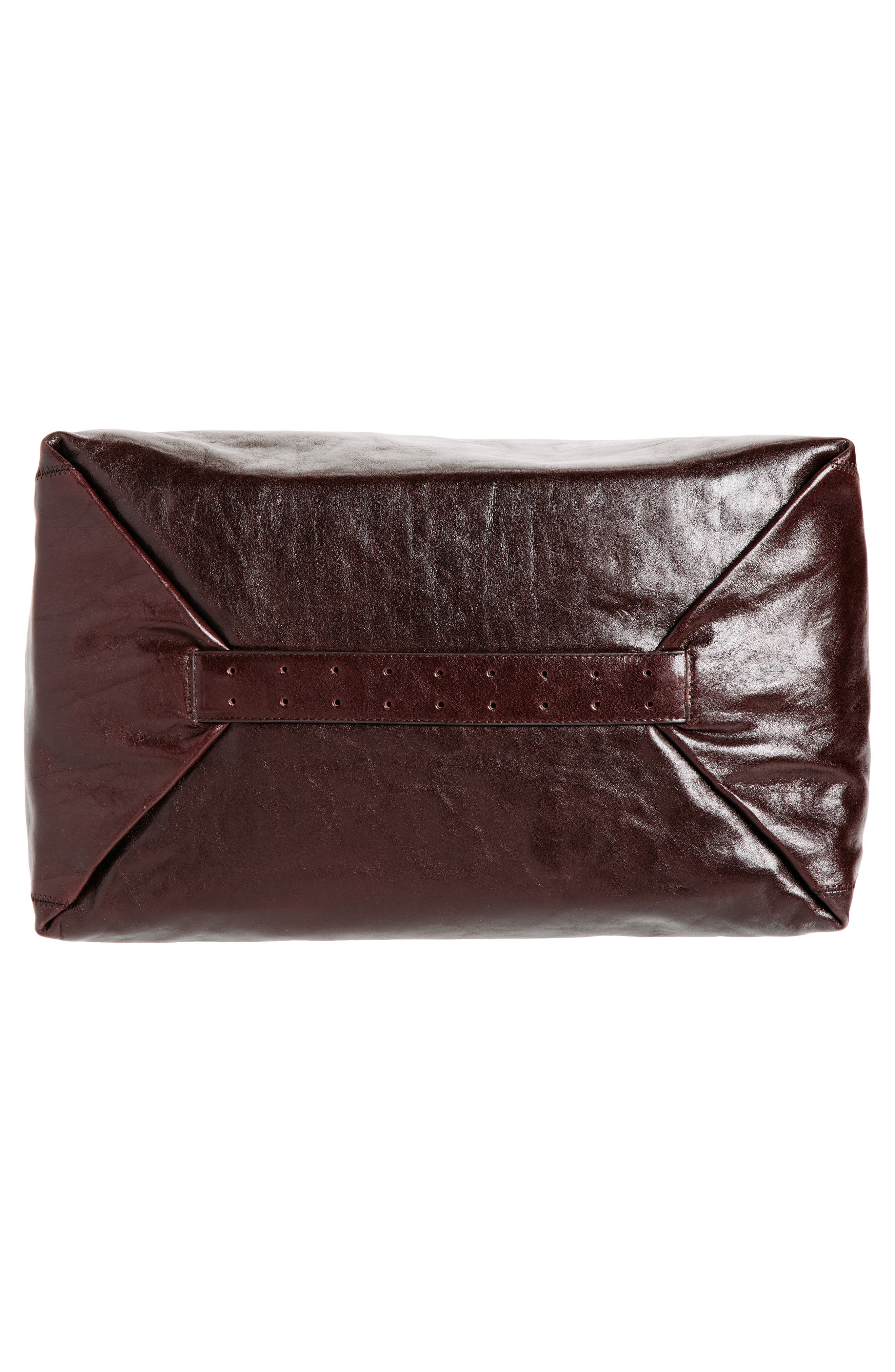 Lemaire Belted Leather Hobo Bag, Alternate, color, Chianti
