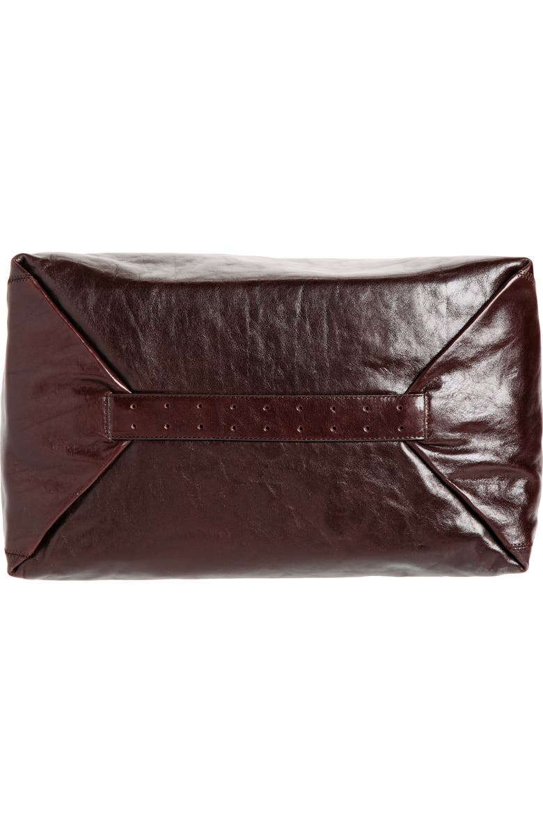 Lemaire Belted Leather Hobo Bag, Alternate, color, Chianti