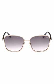 TOM FORD Fern 57mm Square Sunglasses