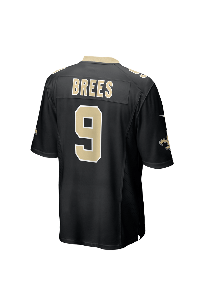 Men's Nike Drew Brees  Black New Orleans Saints Team Game Jersey, Alternate, color, Black