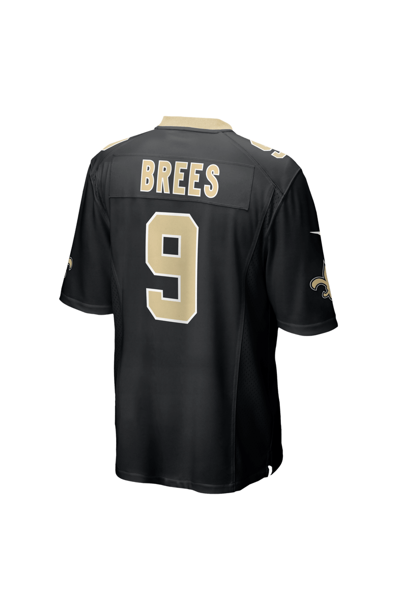 Nike Men's Nike Drew Brees  Black New Orleans Saints Team Game Jersey, Alternate, color, Black