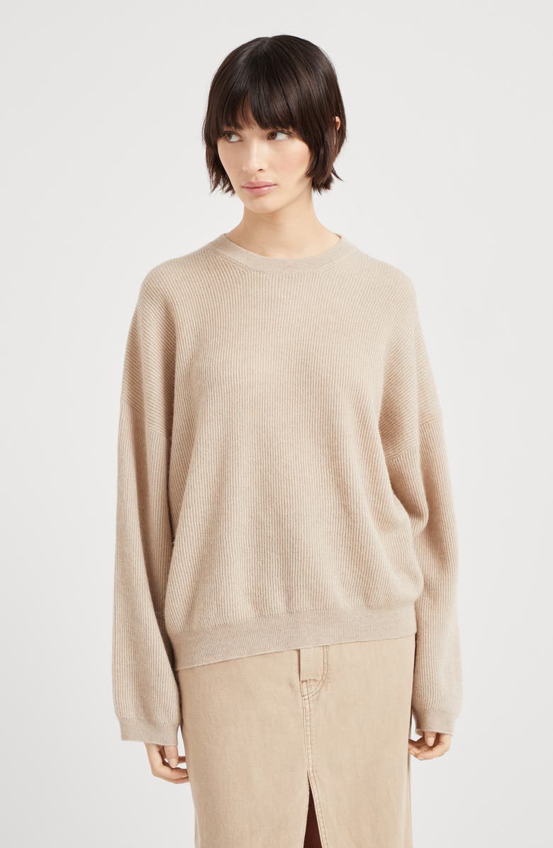Brunello Cucinelli English Rib knit sweater, Alternate, color, 