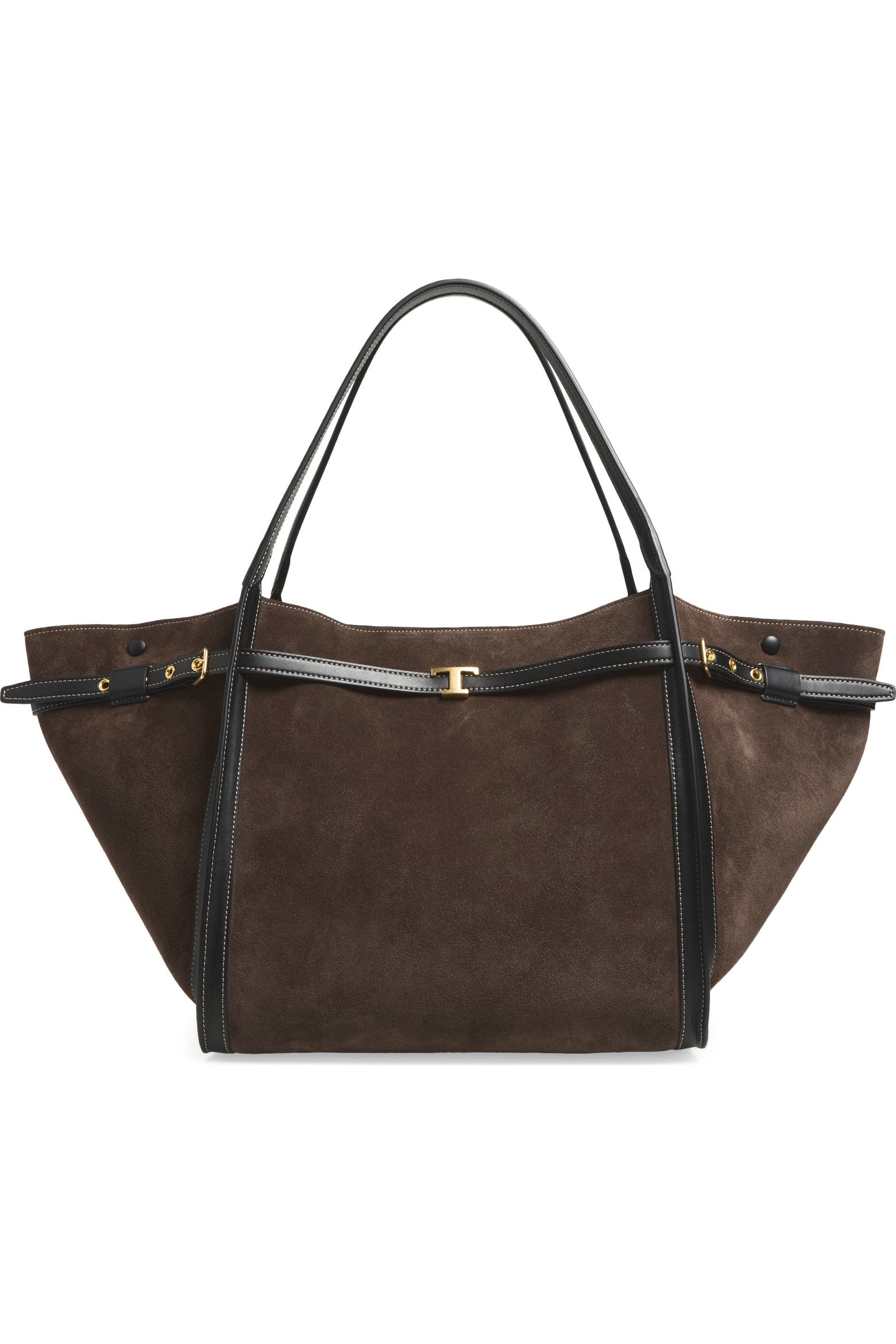 Tim Card Balance Tod's Medium T Signature Suede Shopping Bag (Women) | Nordstrom