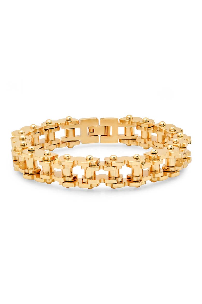 Men's Watch Link Bracelet, Main, color, GOLD