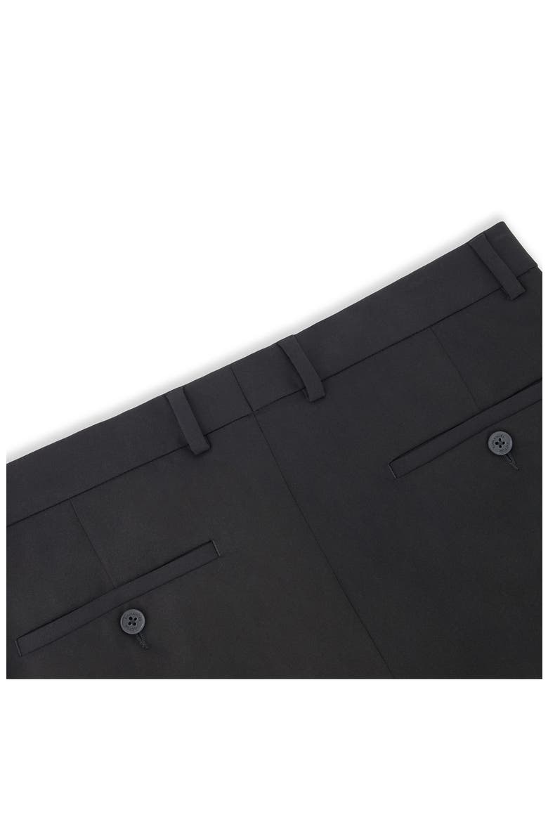Vince Flat Front Stretch Dress Pants, Alternate, color, BLACK