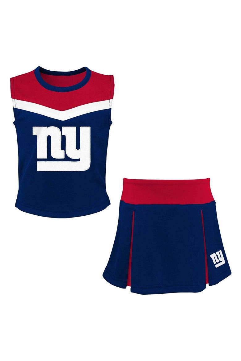 Girls Youth Royal New York Giants Spirit Two-Piece Cheerleader Set, Main, color, Royal