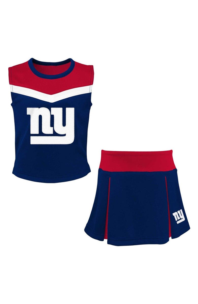 Outerstuff Girls Youth Royal New York Giants Spirit Two-Piece Cheerleader Set, Main, color, Royal