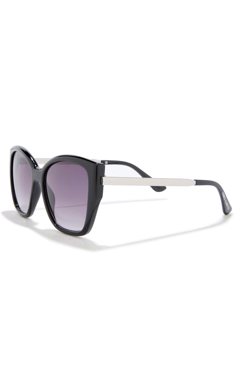 Vince Camuto 120mm Gradient Square Sunglasses, Alternate, color, Black