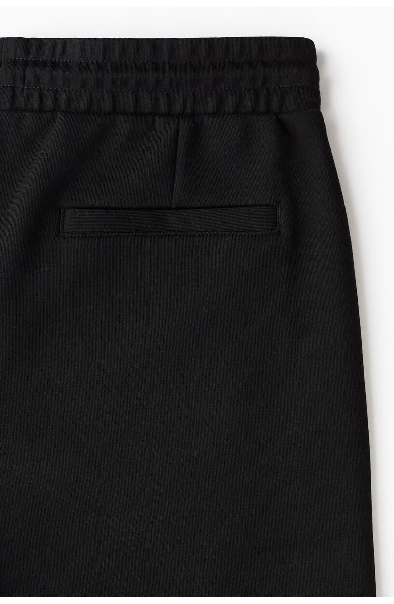 H&M Regular Fit Interlock Shorts, Alternate, color, Black