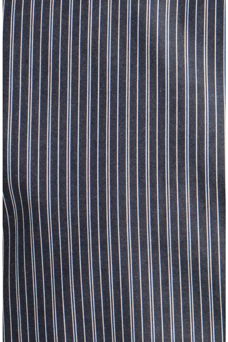 Paulette Stripe Tie Waist Poplin Vest, Alternate, color, SALST