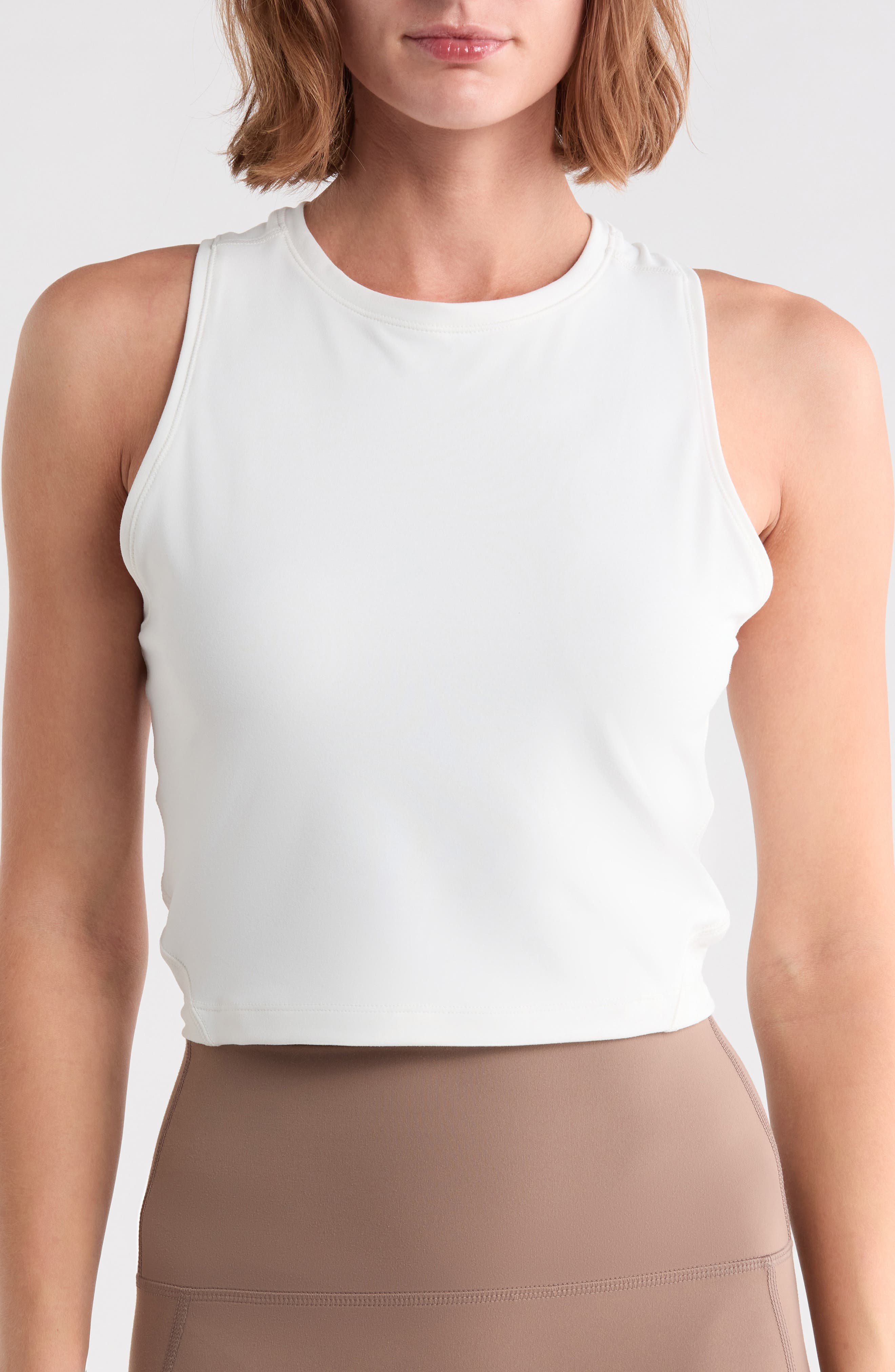 Kyra Nude Tech High Neck Tank