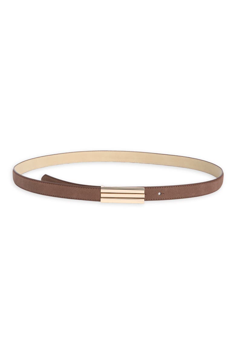 Linear Belt, Main, color, DARK BROWN