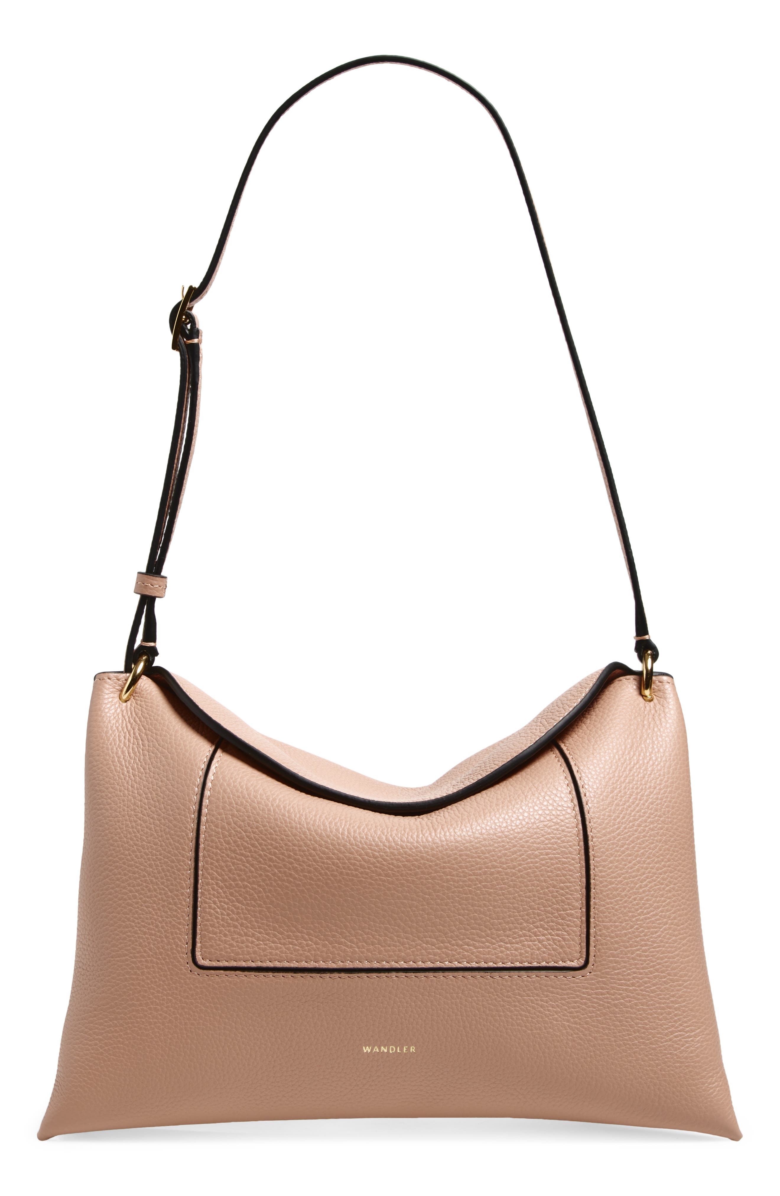 Wandler Penelope Slouch Leather Shoulder Bag, Main, color, Apricot Crust 1896