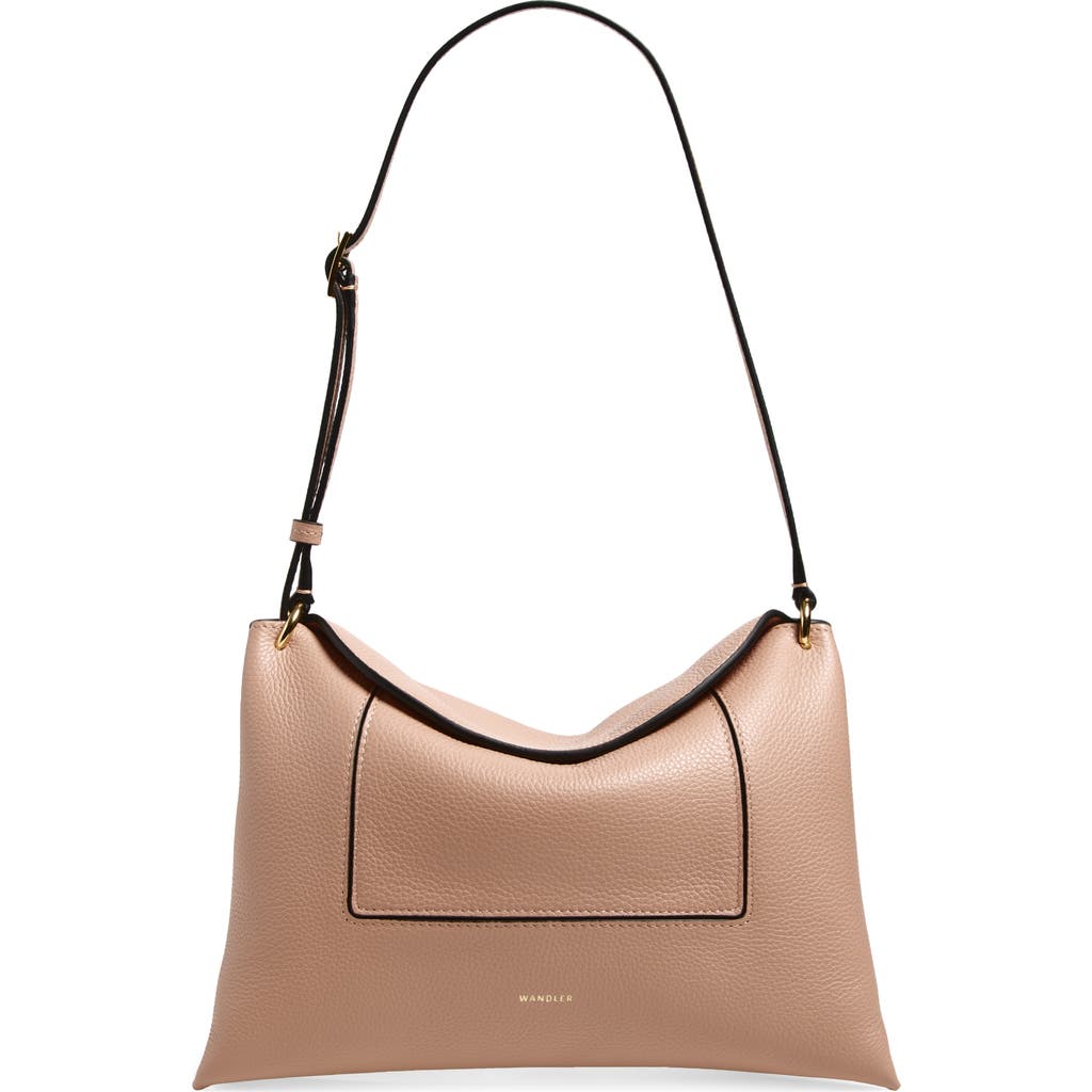 Wandler Penelope Slouch Leather Shoulder Bag In Brown