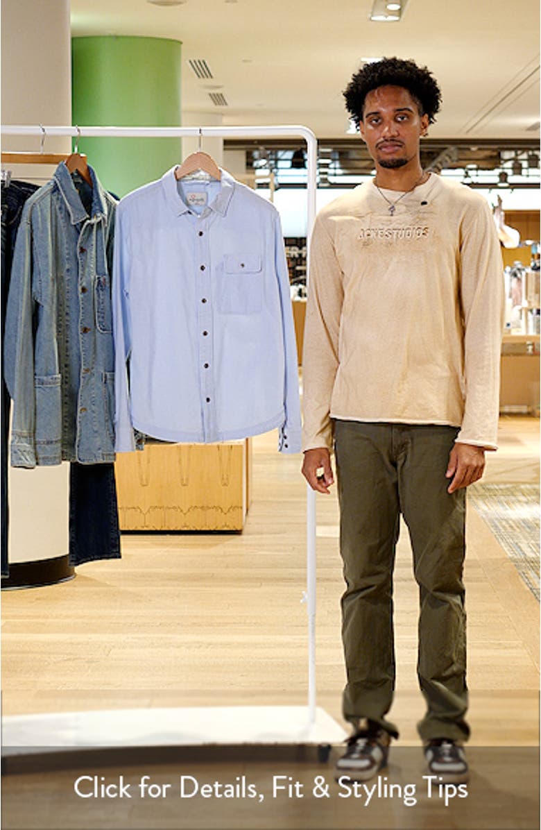 Tradesman Cotton Chambray Button-Up Shirt, sales video thumbnail