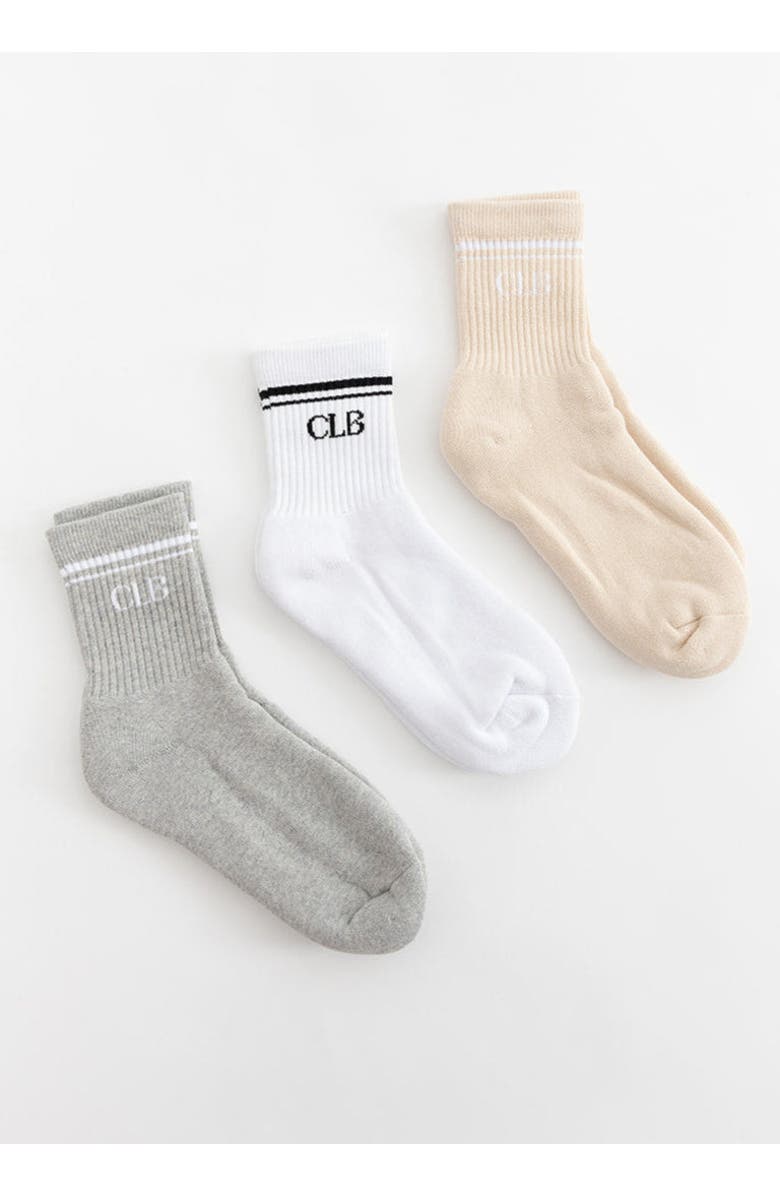 Charlie Lou Baby<sup>®</sup> Half Crew Socks - Foot Soldier Mom Cushioned Comfort for All-Day Support - Cream, Alternate, color,