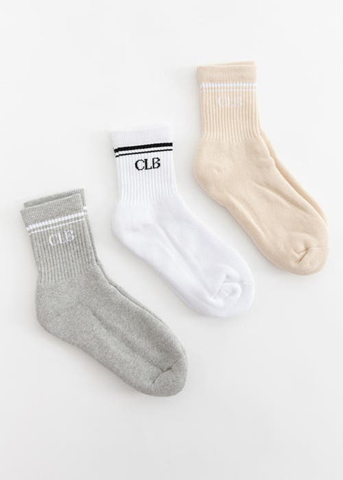 Charlie Lou Baby ® Half Crew Socks In Gray