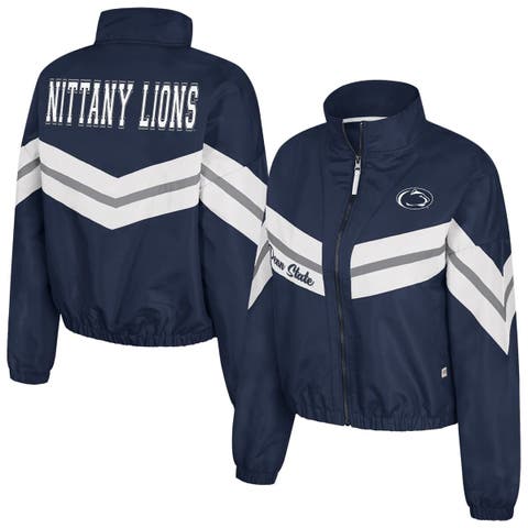 Women's Colosseum  Navy Penn State Nittany Lions Thin Ice Full-Zip Windbreaker