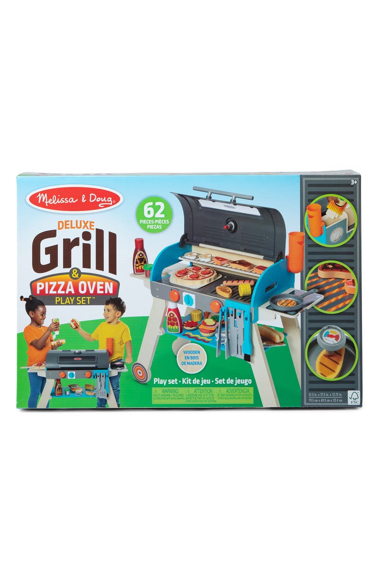 Melissa & Doug Deluxe Grill & Pizza Oven Playset, Alternate, color, 