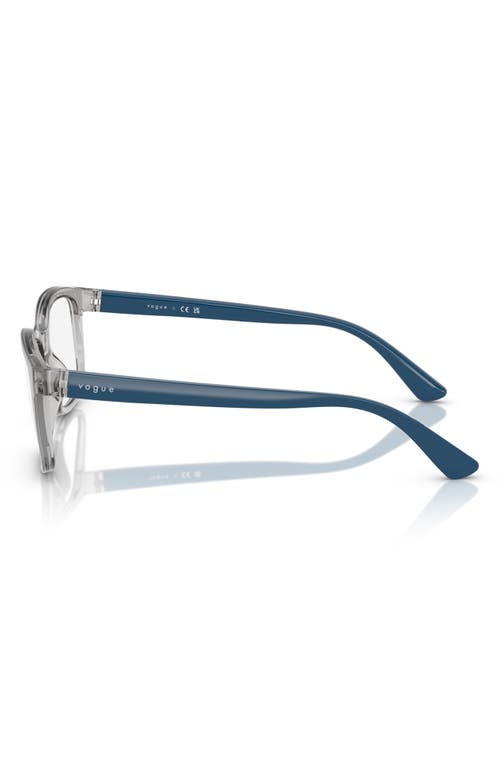 Vogue 48mm Pillow Optical Glasses In Transparent Grey