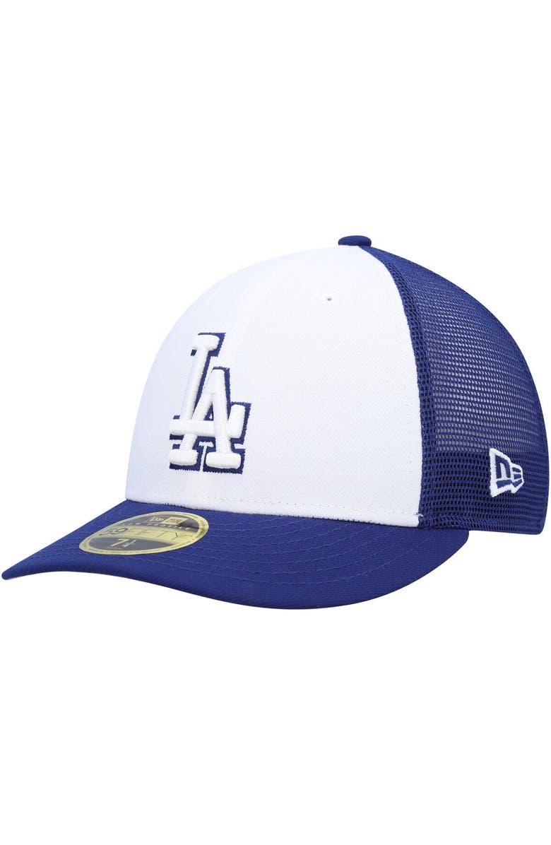 New Era Men's New Era Royal/White Los Angeles Dodgers 2023 On-Field Batting Practice Low Profile 59FIFTY Fitted Hat, Main, color, White