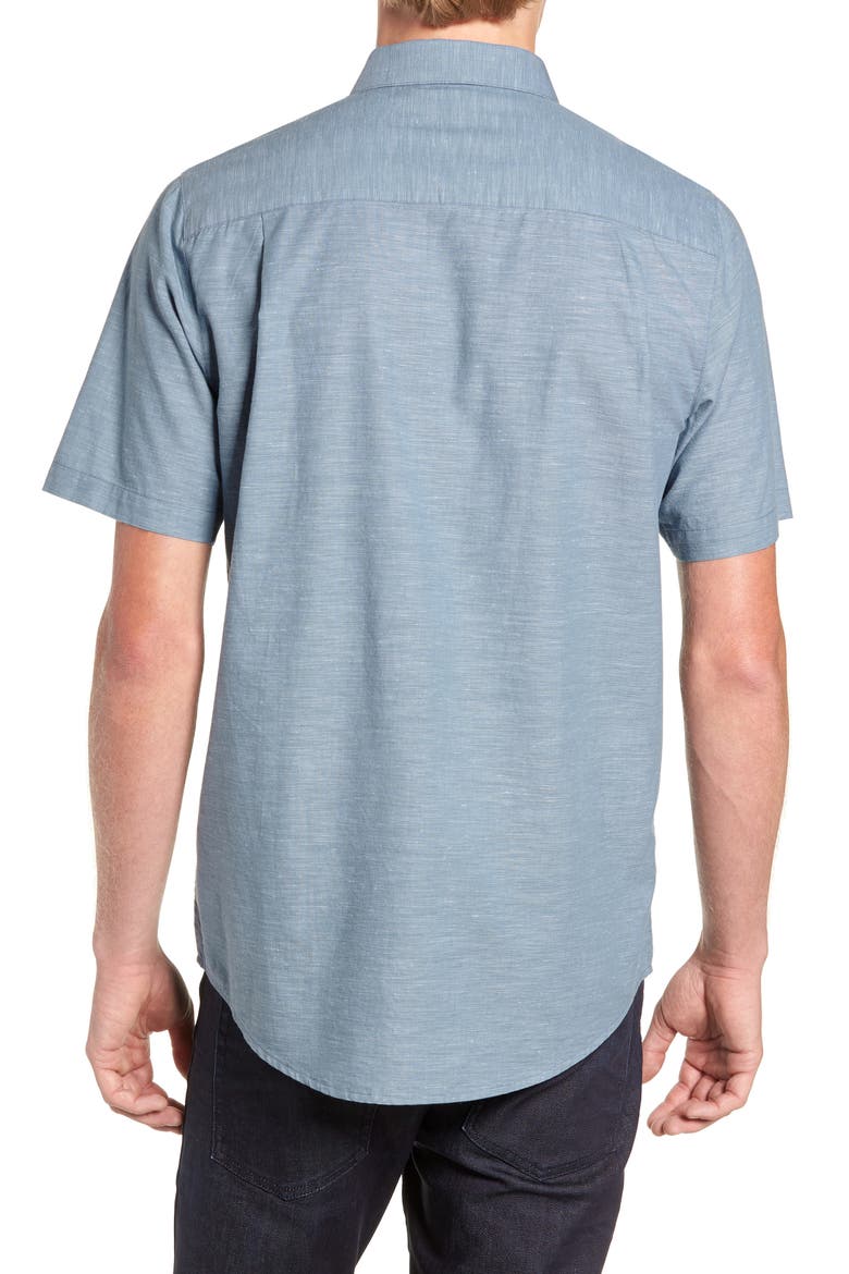 Studebaker Regular Fit Shirt, Alternate, color, BLUE STONE WHITE