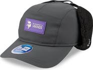 New Era Men's New Era Charcoal Minnesota Vikings 2025 Sideline Cold Weather Runner Dog Ear Adjustable Hat
