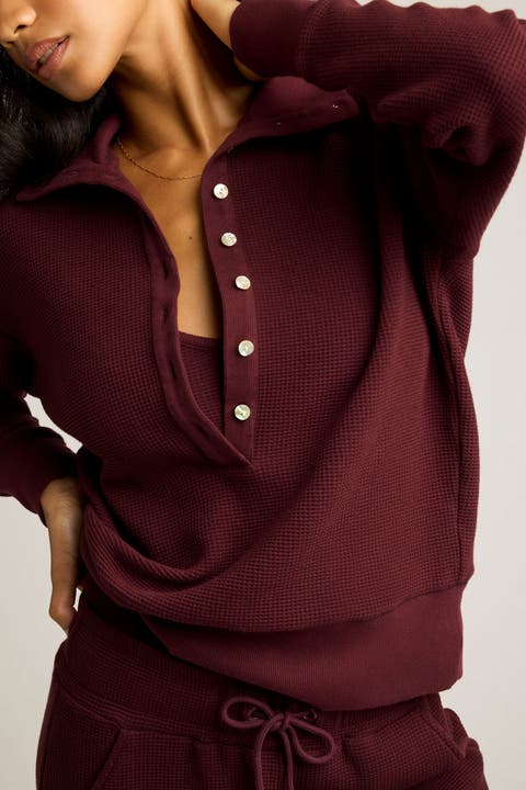 Waffle Knit Pullover