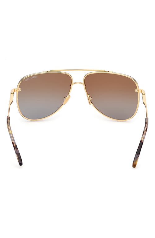 Tom Ford Leon 62mm Pilot Sunglasses In Multi