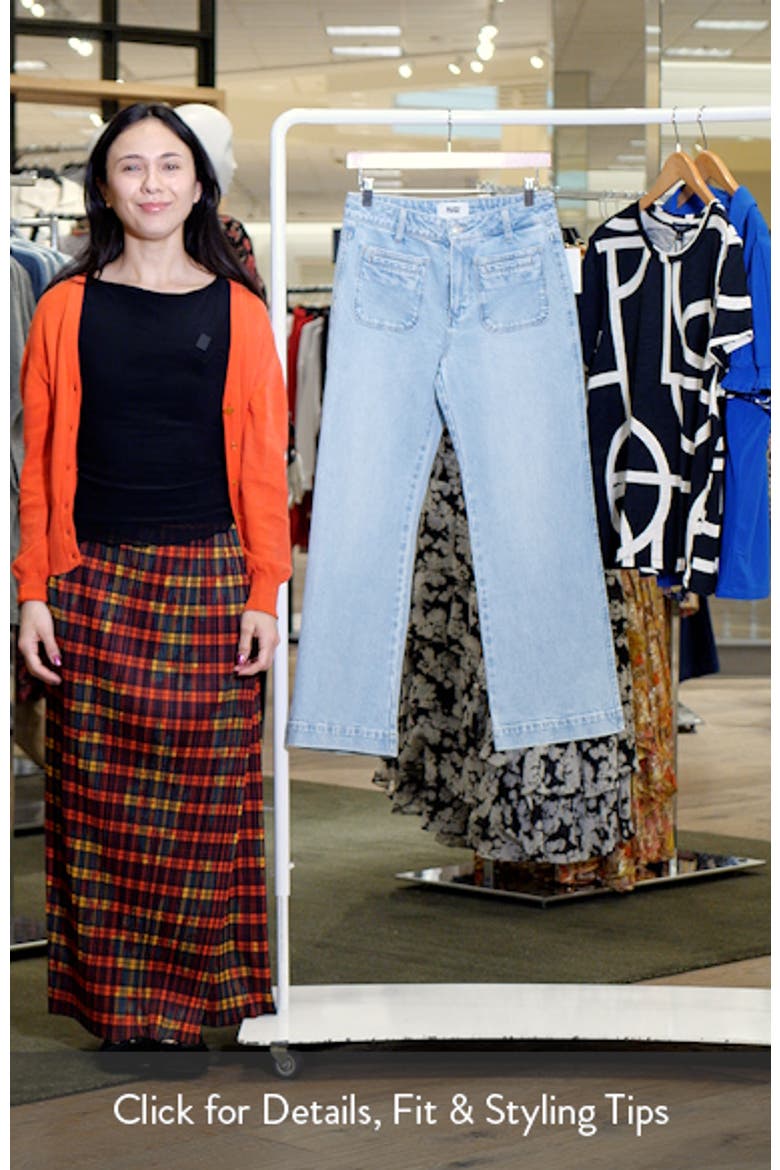 Leenah Patch Pocket Wide Leg Jeans video