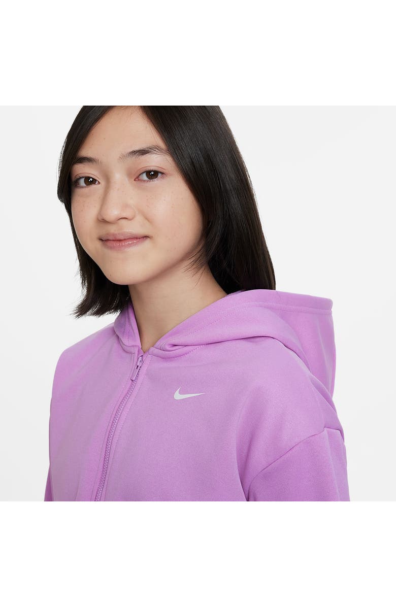 Nike Kids' Therma-FIT Hoodie, Alternate, color, Rush Fuchsia/ White