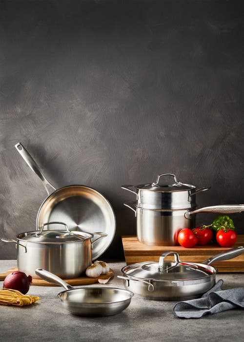 Cuisine::pro ® Id3® Ss 9-piece Cookset In Silver