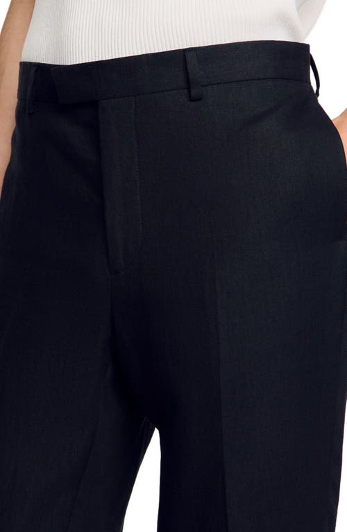 Sandro New Delta Elasticated Trousers In Black