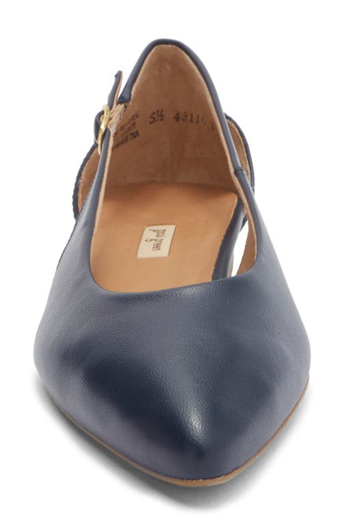 Paul Green Rica Pointed Toe Flat In Blue